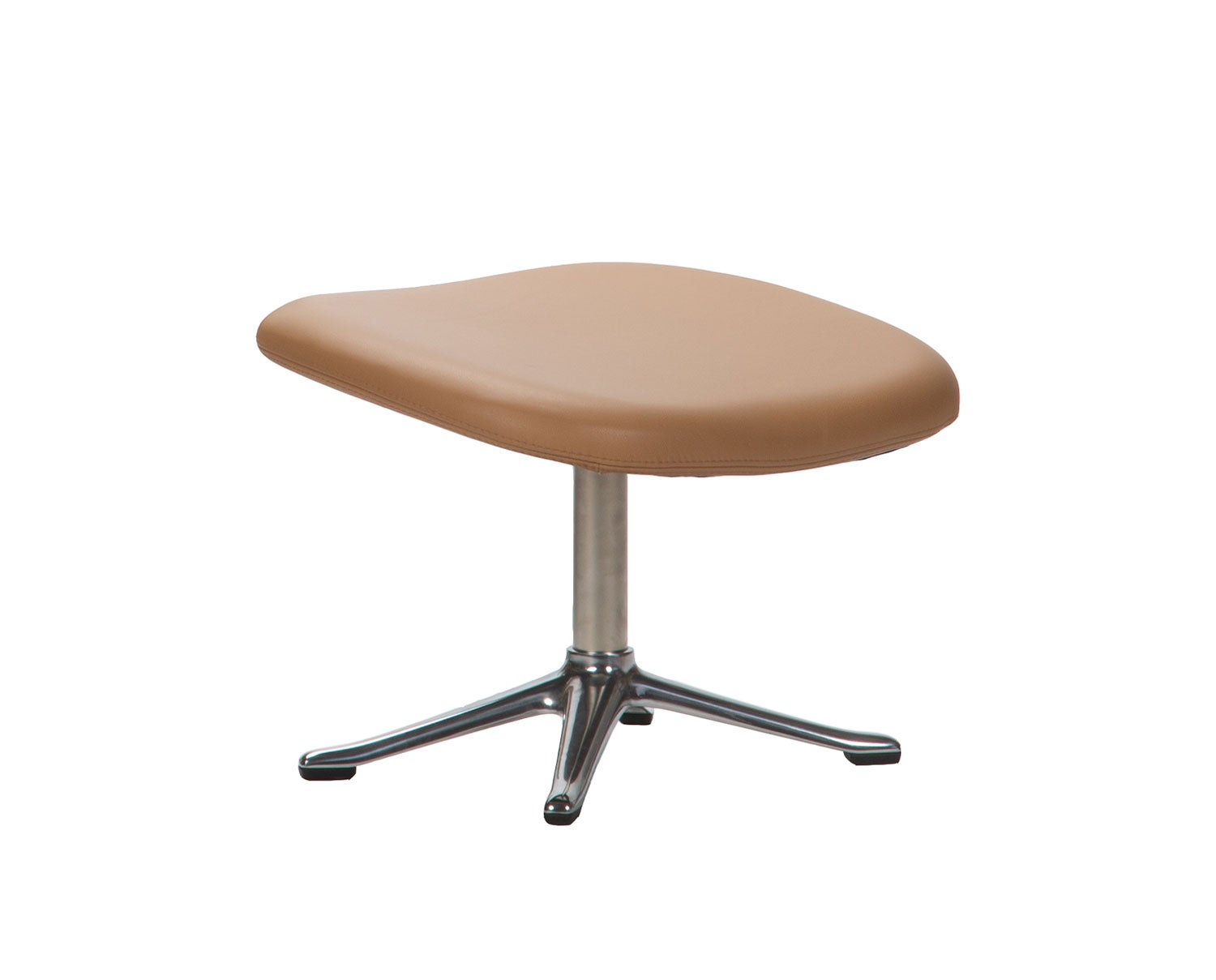 Flexlux-Ghost-Footstool-Savoy-Honey-Pecan-Aluminium