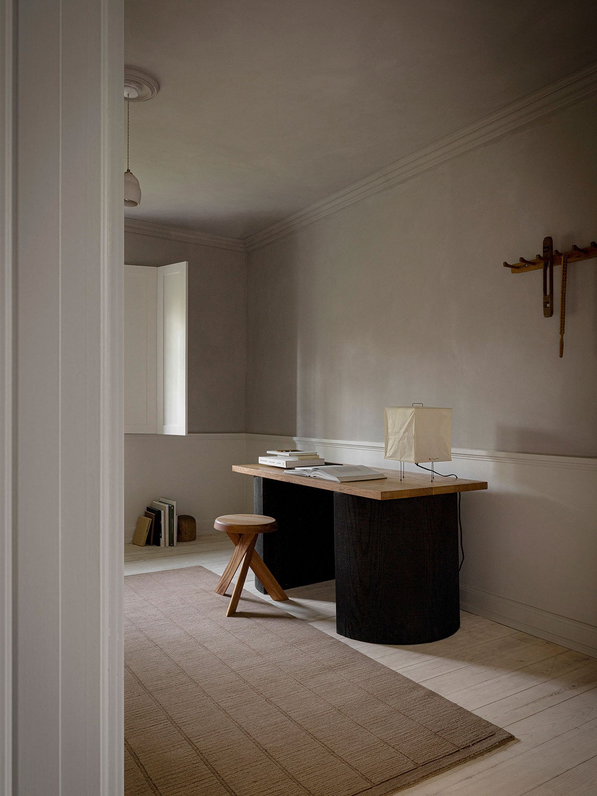 Linie-Design-Woven-Tatami-Rug-Mustard-Lifestyle