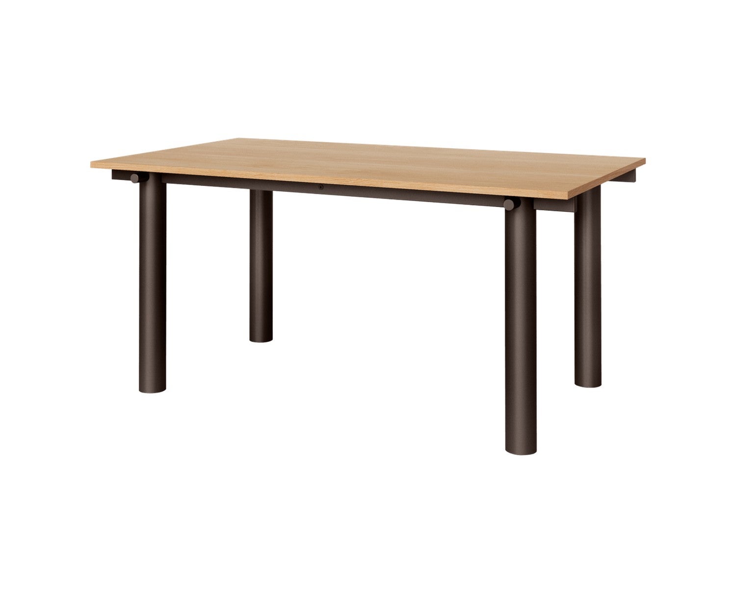 Ferm-Living-Atura-Matbord-160x90-Dark-Chocolate-Natural-Oak-2c