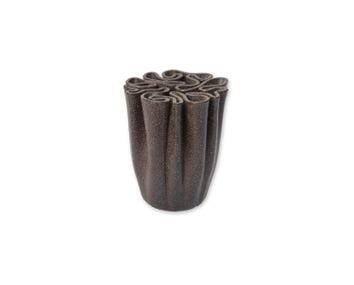 Ferm-Living-Dedali-Vase-H18-Dark-Brown-4187-1b