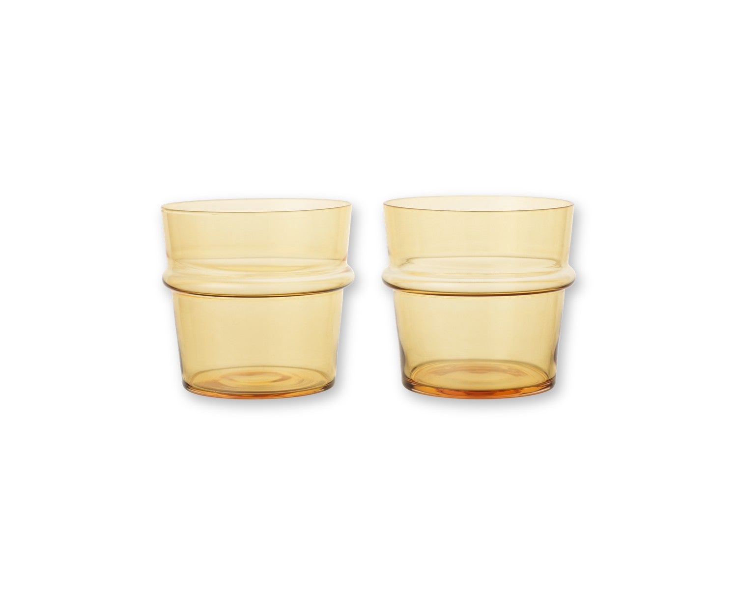 Ferm-Living-Boya-Low-Glasses-Set-of-2-Yellow-0913-1