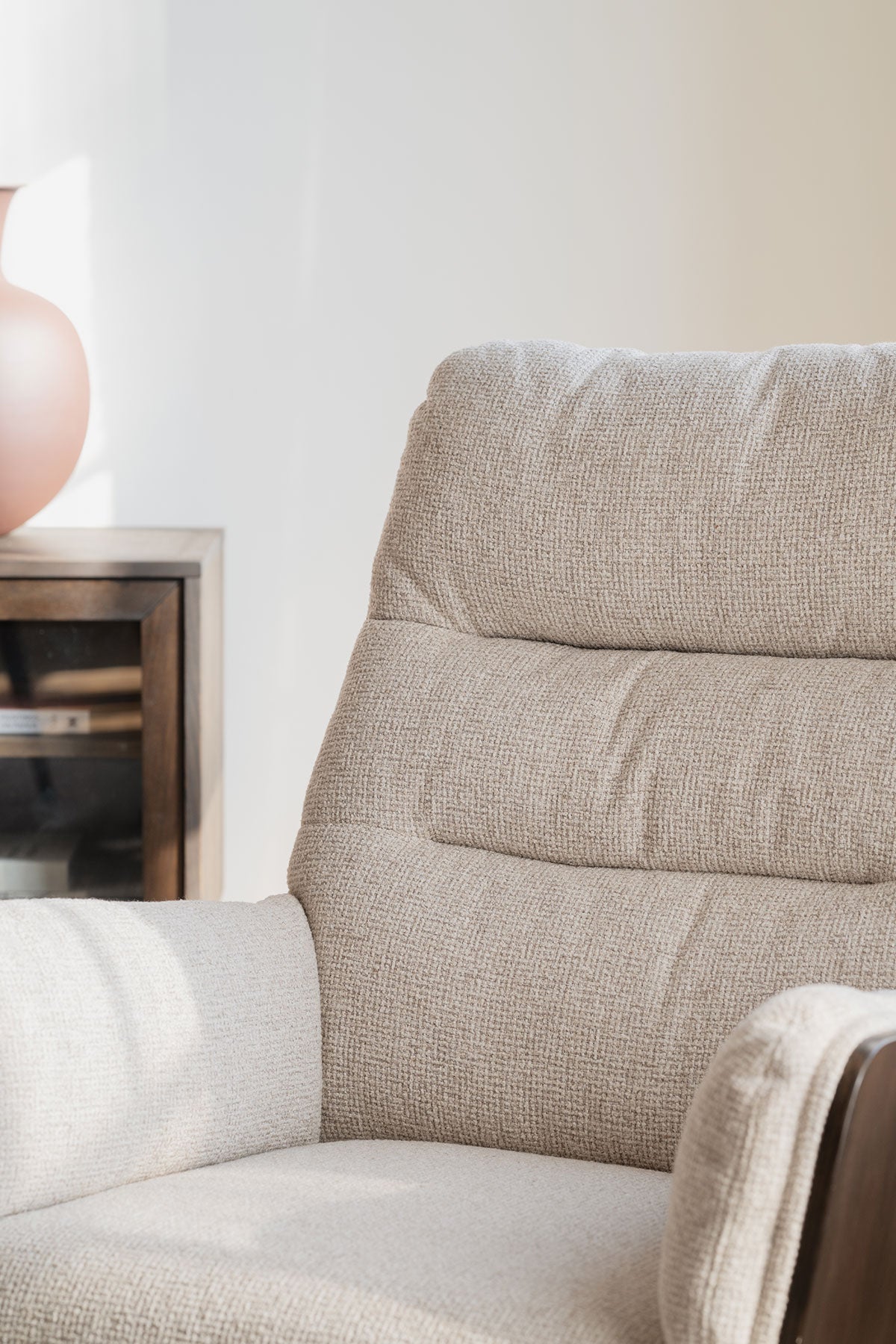Rowico-Home-Broderick-Lounge-Chair-Footstool-Light-Beige-Brown-Oak-Lifestyle