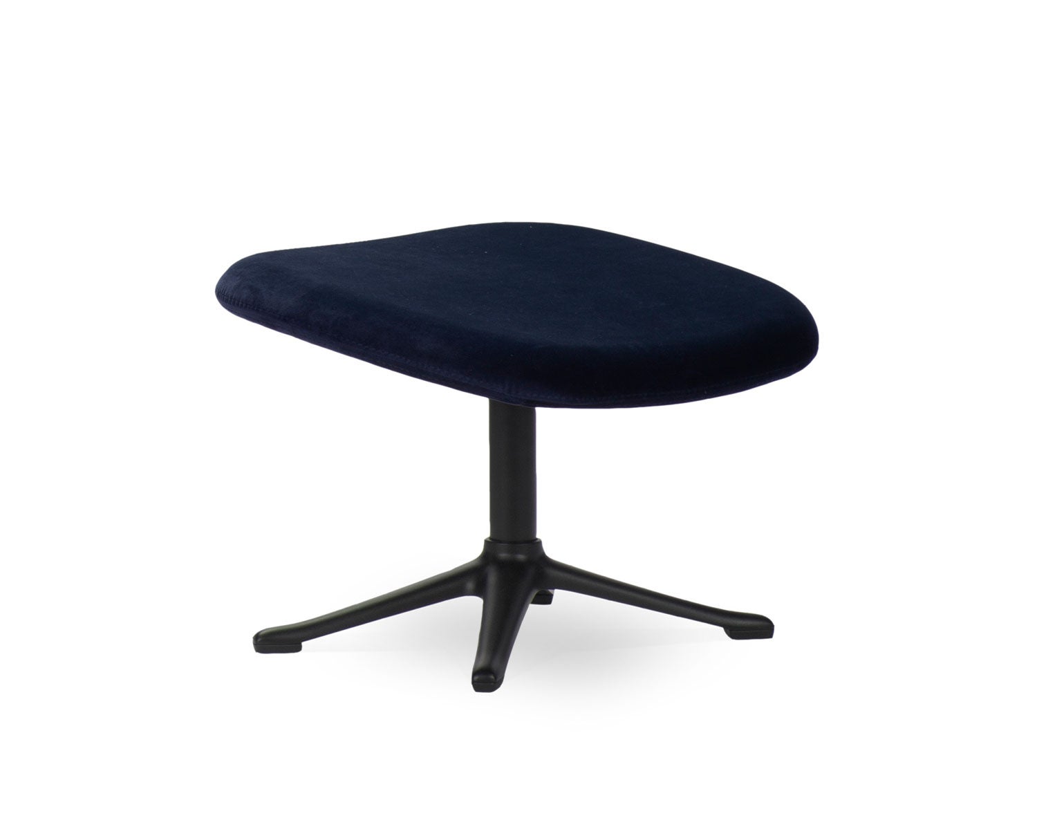 Flexlux-Ghost-Footstool-Super-Velvet-60-Black-Aluminium