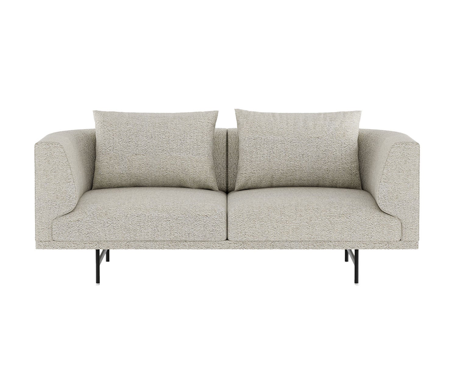 Vipp-Chimney-Sofa-2S-Bark-Off-White-Black-Legs
