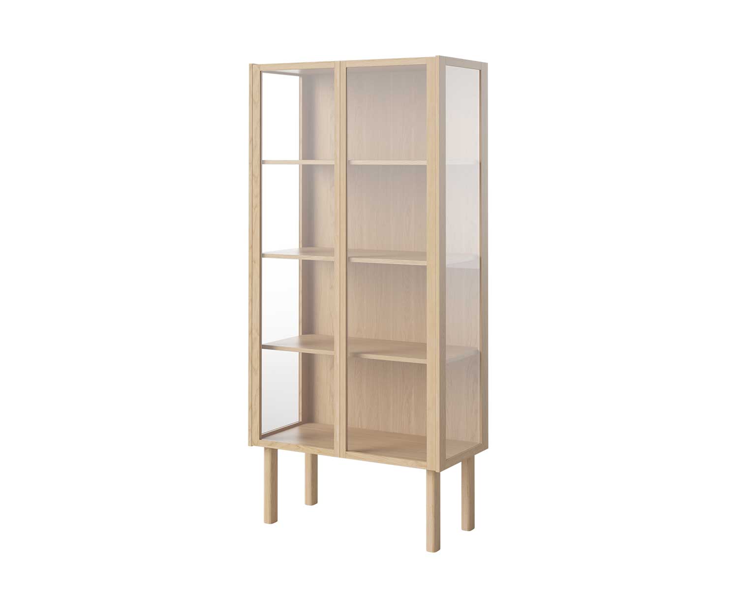 Bolia-Cana-Glass-Cabinet-White-Pigmented-Oak-173x80