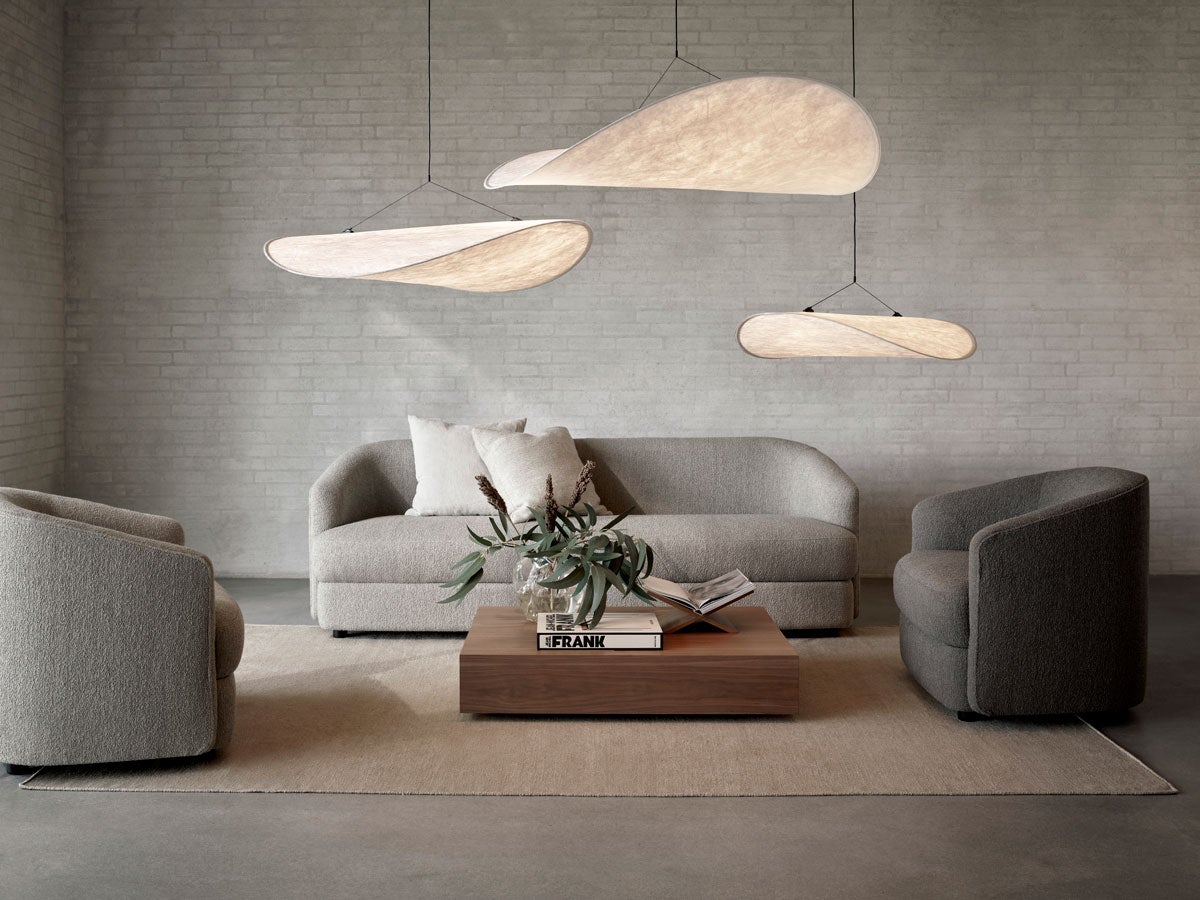 Covent-Lounge-Chair_Barnum-Dark-Taupe-10_Mass-Coffee-Table_Tense-Pendants