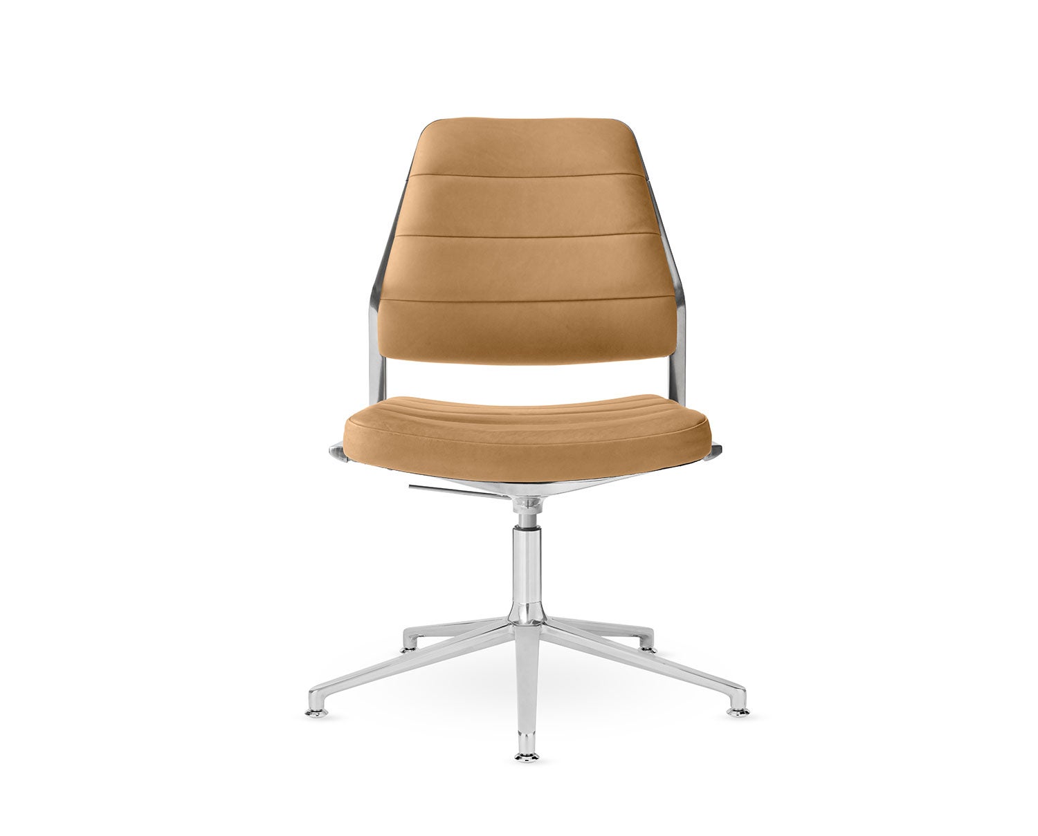 Vipp-454-Plus-Swivel-Chair-Camel-Leather-Gliders
