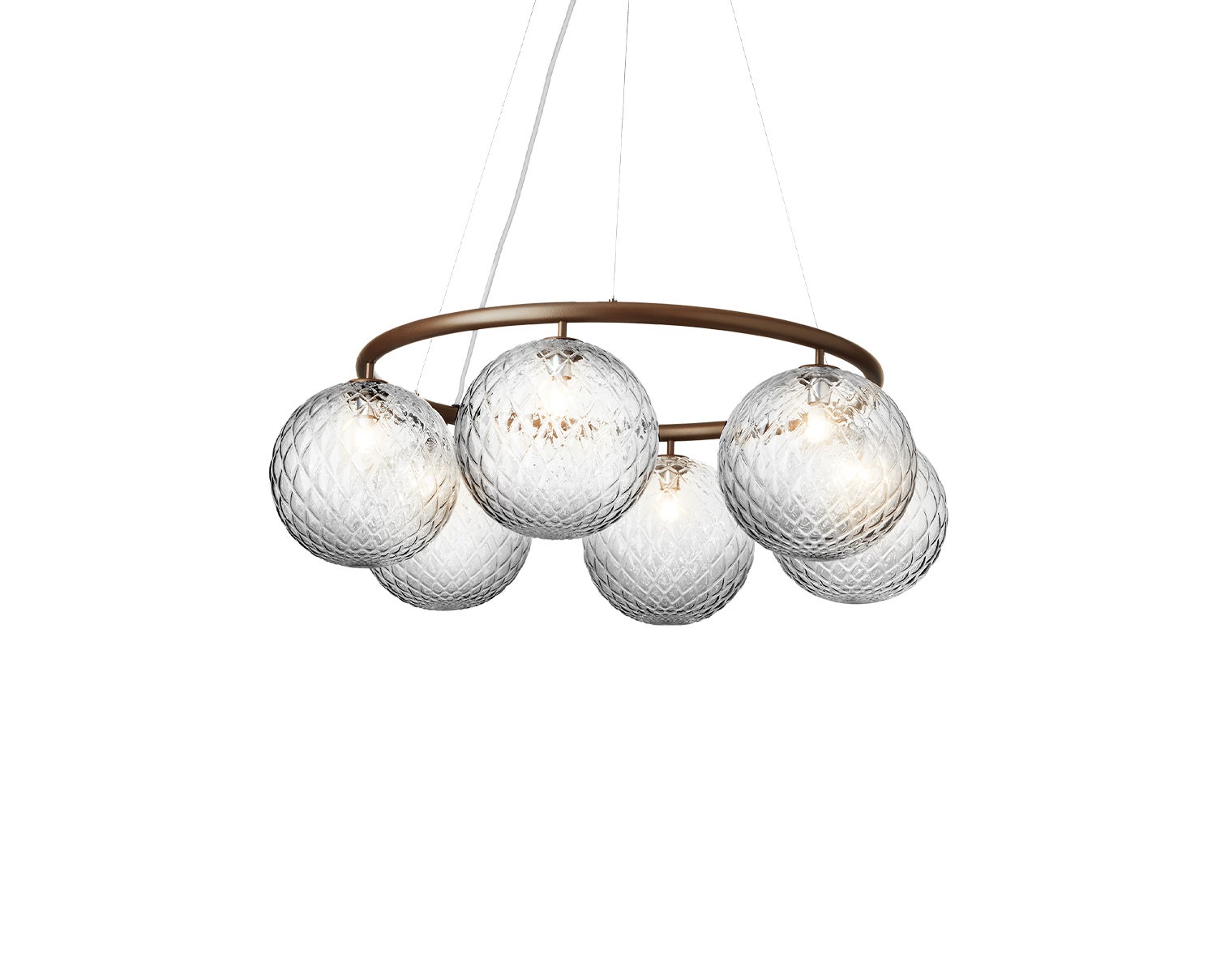 Nuura-Miira-6-Circular-Chandelier-Dark-Bronze-Optic-Clear