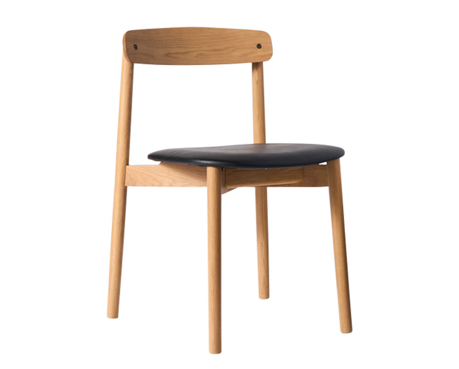 Unite-chair-oak-white-pigm.-matt-lacquer-black-PU-leather-seat-Andersen-Furniture-1
