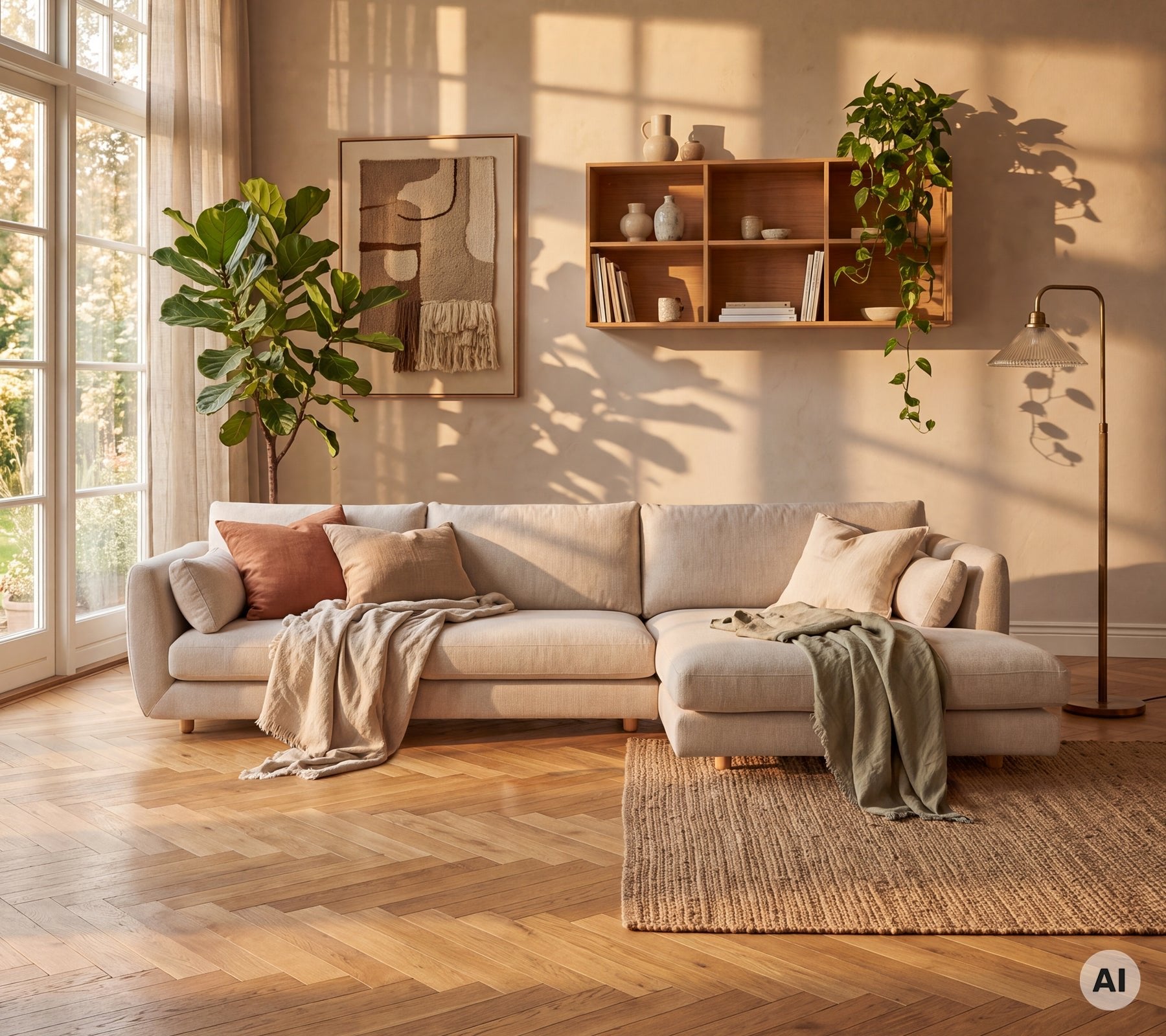 Cane-line-miljo-Bloom_sofa_BLOOM2Y2053T_with_teak_legs_10086