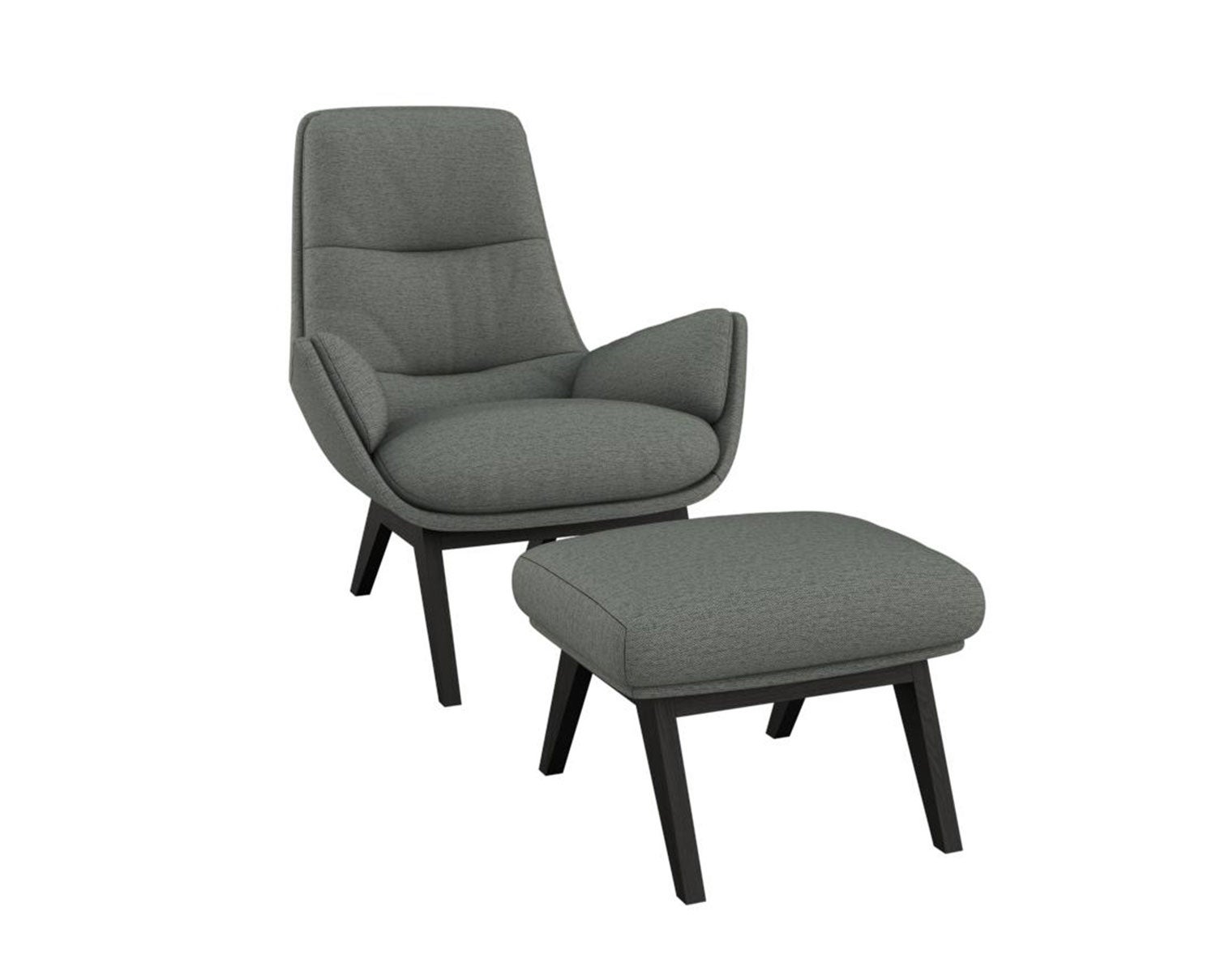 Flexlux-Moro-Design-Chair-Footstool-Copparo-Slate-Grey-Black-Oak