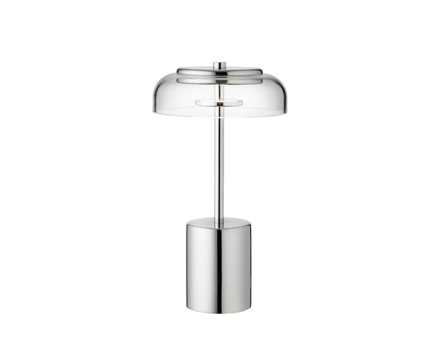 Nuura-Blossi-Table-Mini-Portable-Chrome-Clear