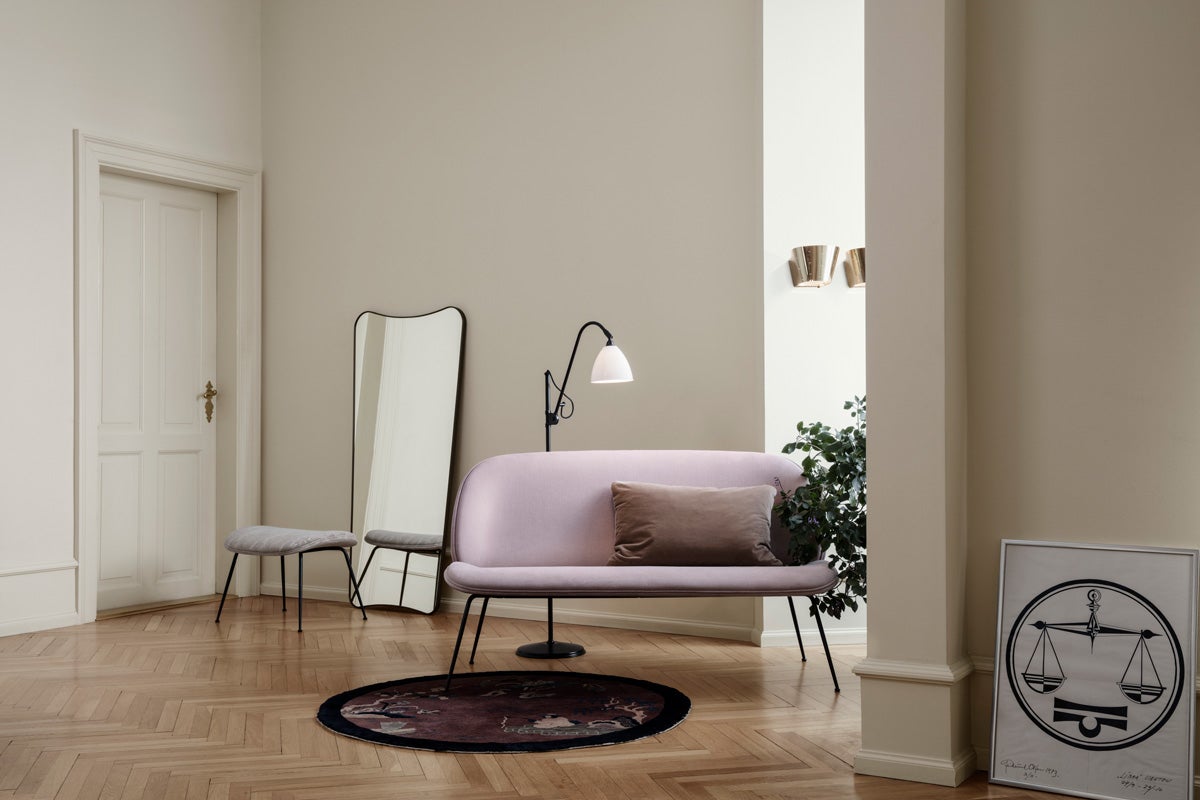 BeetleSofa_BL3FloorLamp_9464WallLamp_FA33WallMirror_BeetleOttoman