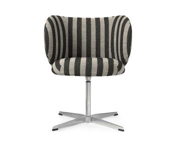 Ferm-Living-Rico-Dining-Chair-Swivel-Louisiana-Sand-Black