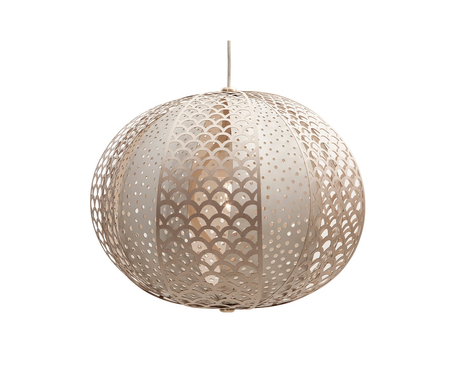Knopp-Lampa-Liten-Vit