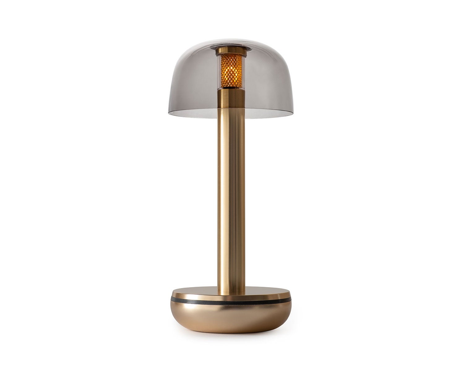 Humble-Two-Bordslampa-Gold-Rökt-Glas