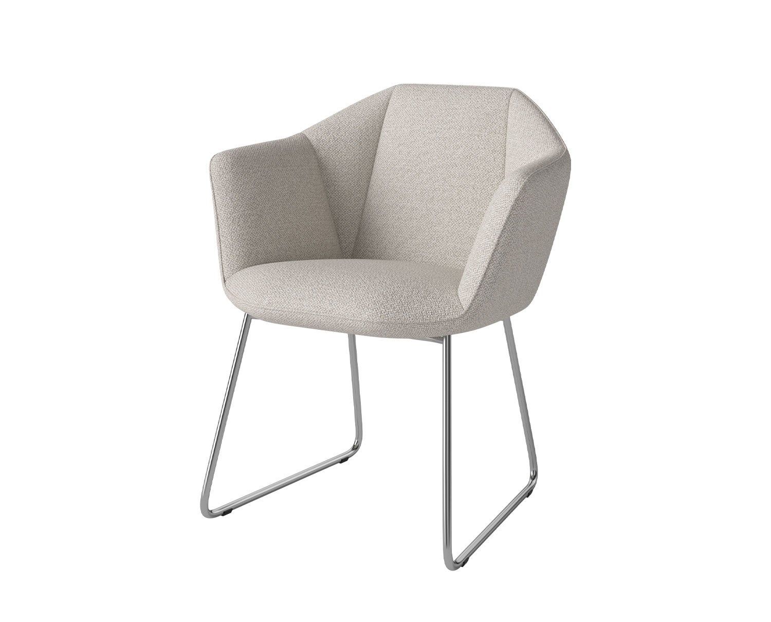 Bolia-Kimono-Dining-Chair-Adria-Beige-Chrome-Steel