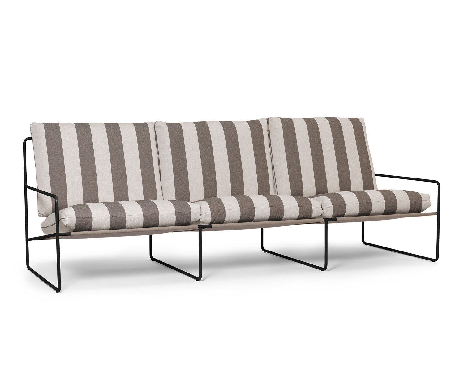 Ferm-Living-Desert-3-Seater-Black-Stripe-Chocolate-1