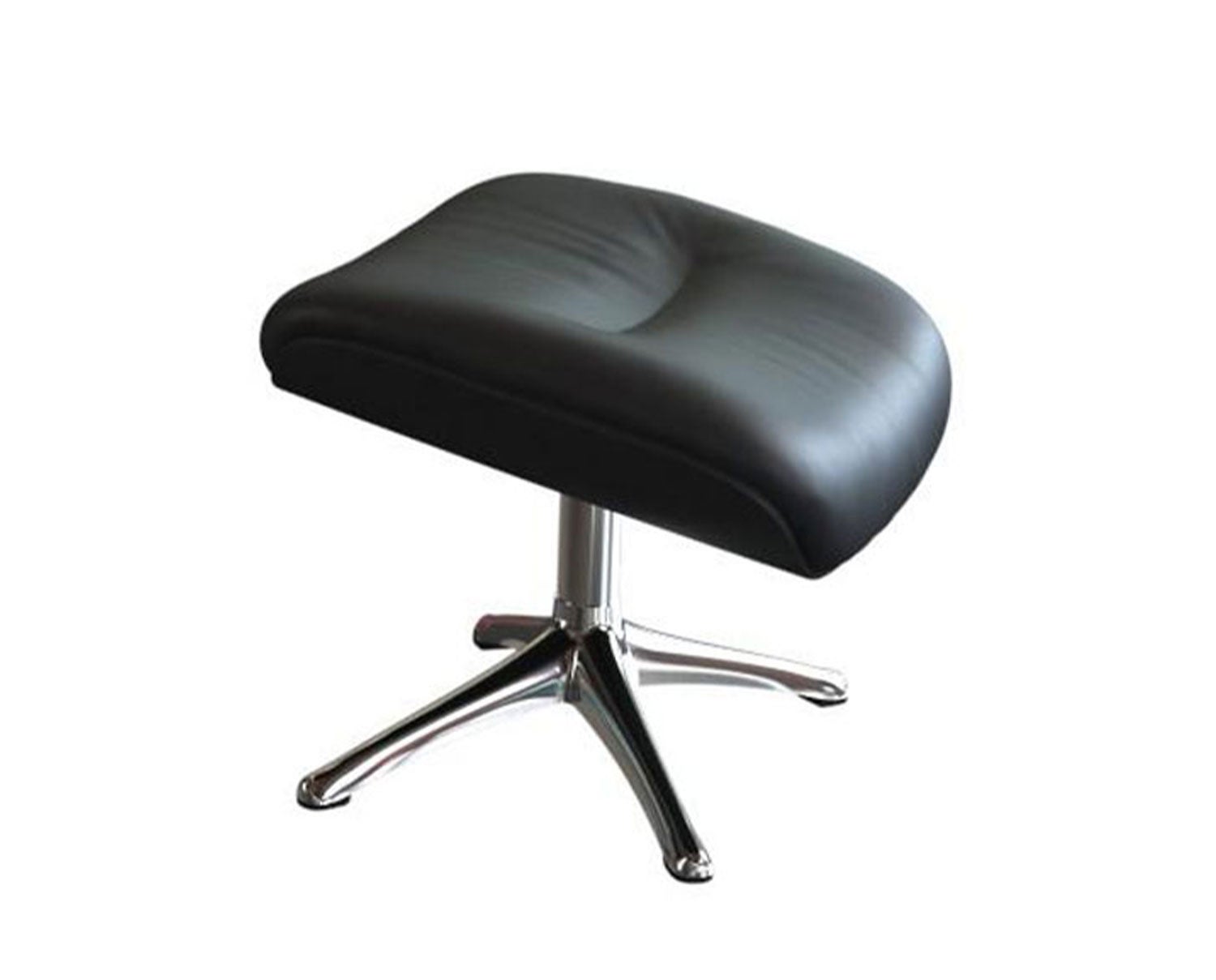 Flexlux-More-Footstool-Savoy-Platin-Black-Chrome