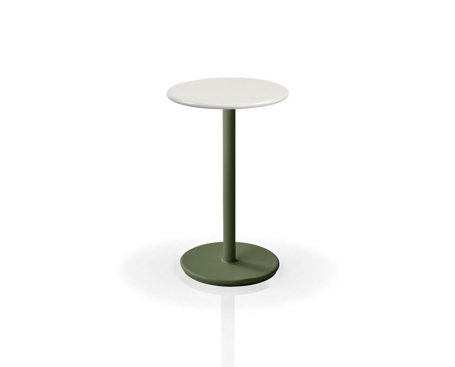 go-cafebord-o45-dark-green-sand-halvblank-aluminium-ld
