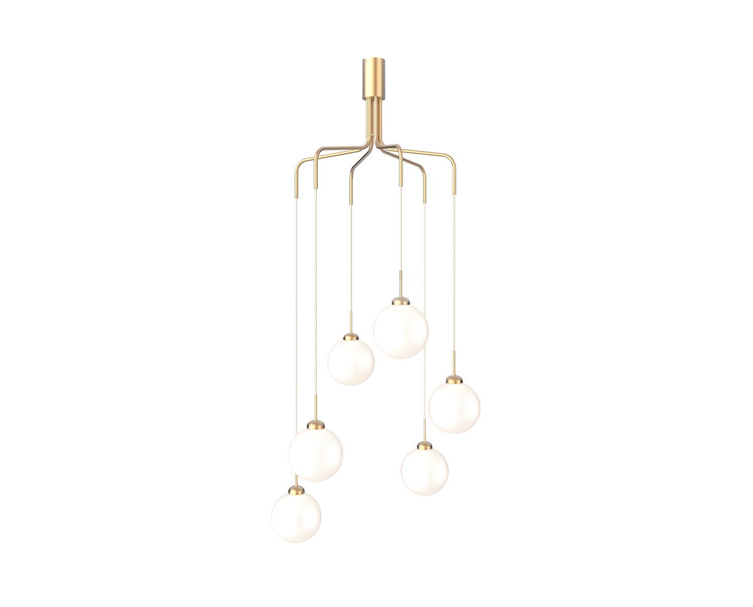 Nuura-Apiales-Cluster-Brushed-Brass-Opal
