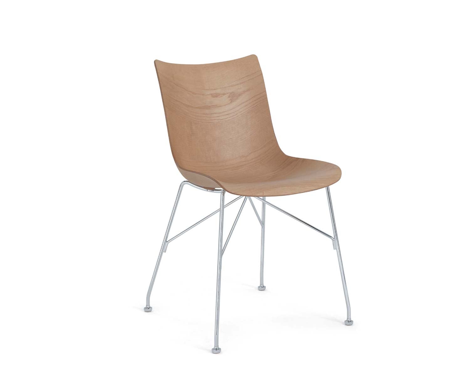 P-WOOD-LIGHT-ASH-chrome-Kartell