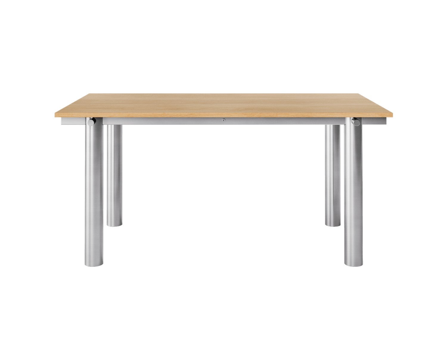 Ferm-Living-Atura-Matbord-160x90-Brushed-Steel-Natural-Oak-1