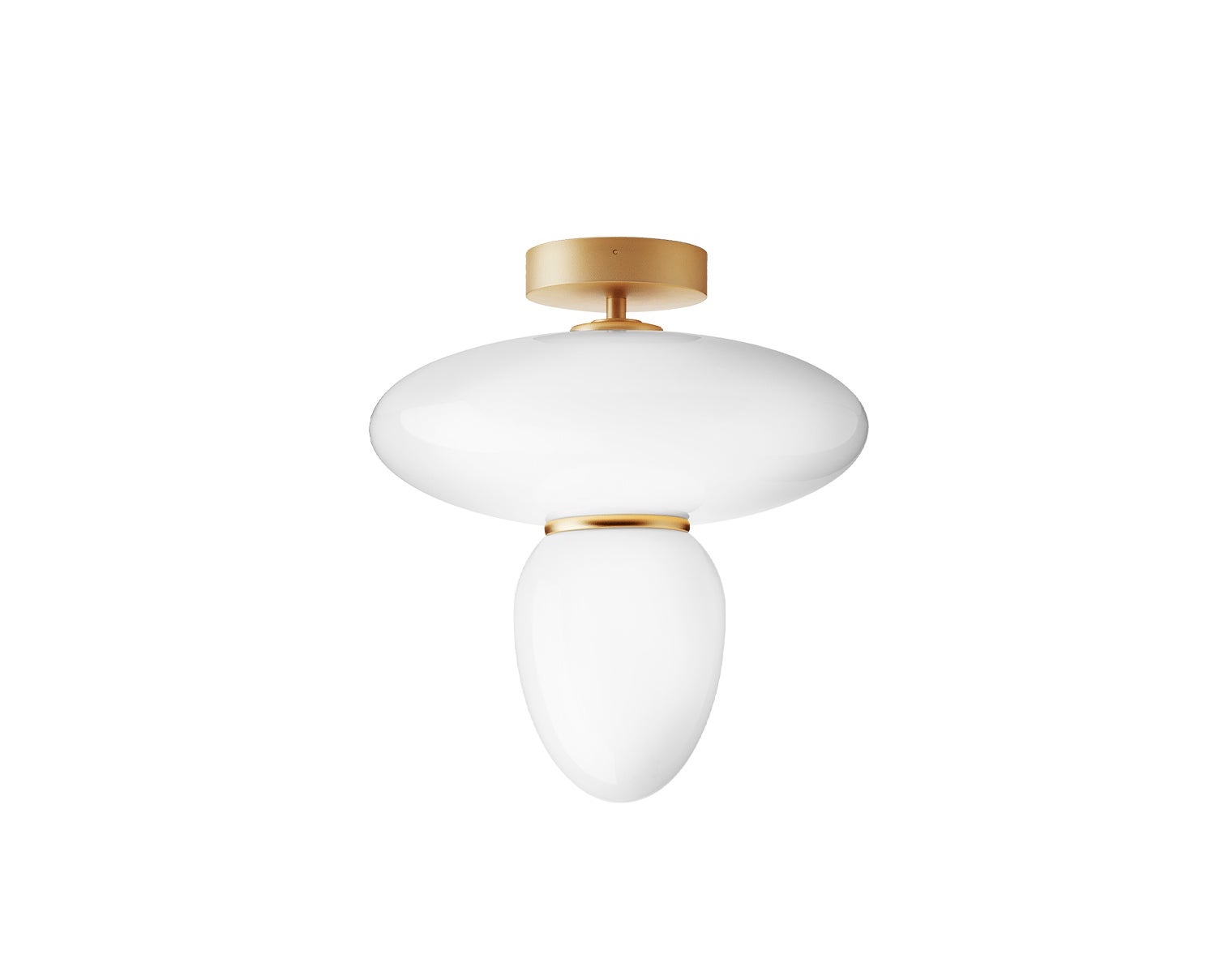 Nuura-Rizzatto-42-Ceiling-Lamp-Satin-Brass-Opal