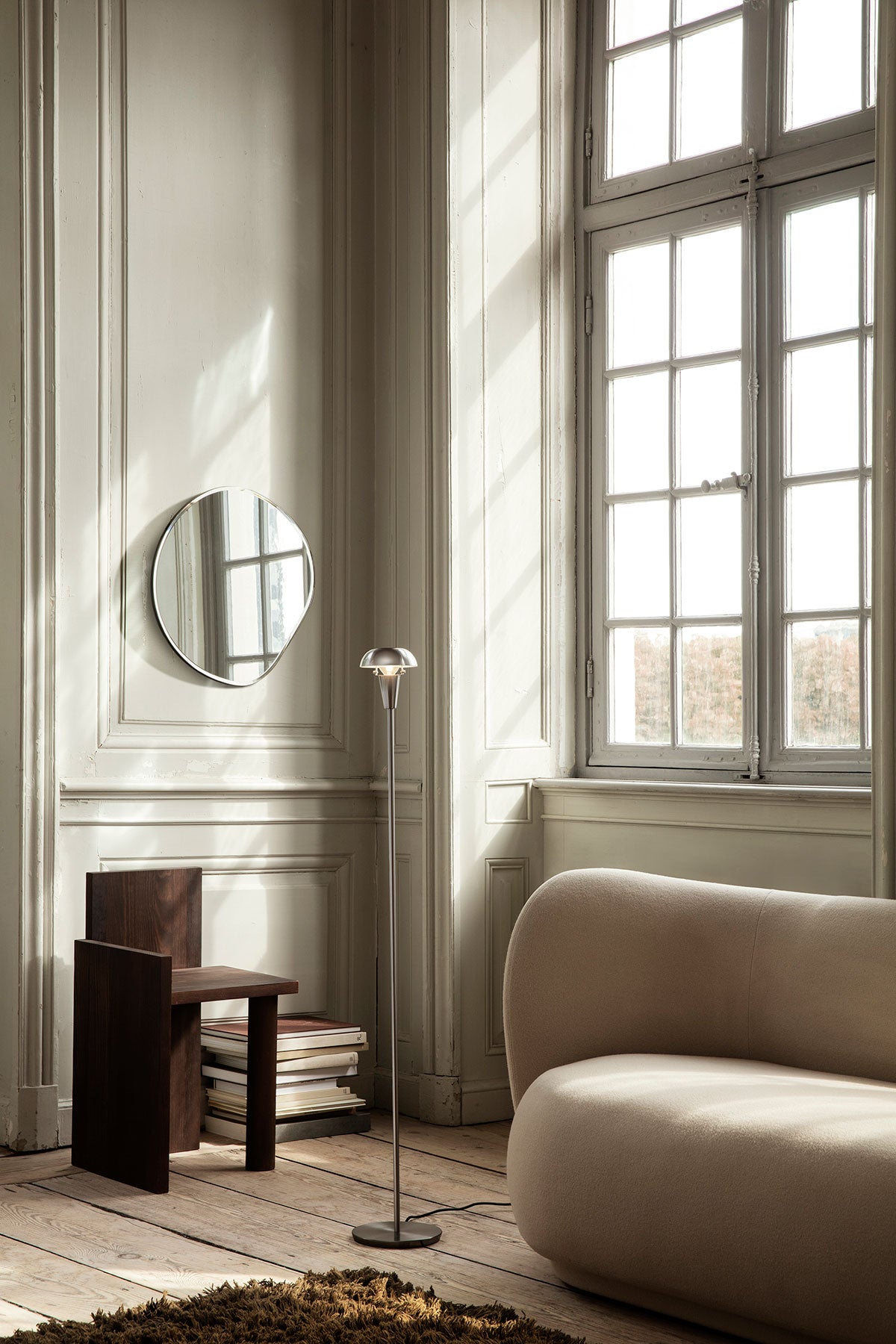 Ferm-Living-Pond-Mirror-Small-Dark-Chrome-Lifestyle