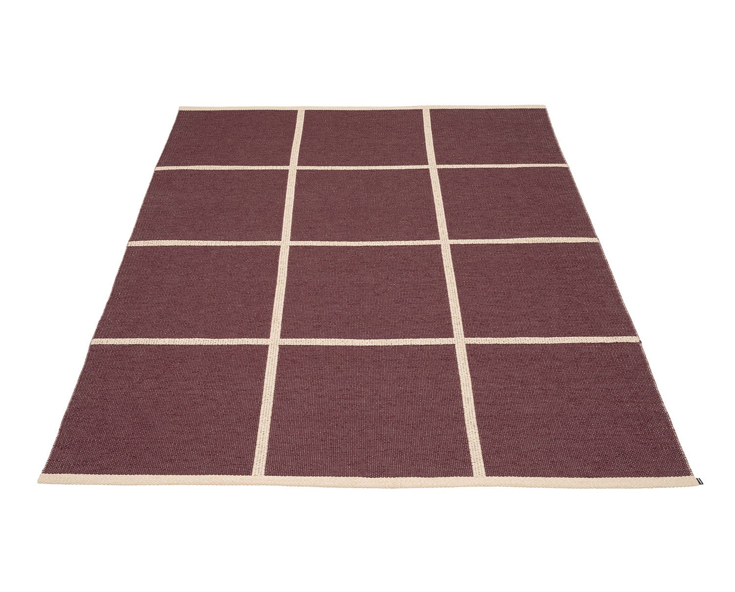 Pappelina-Criss-Rug-180x260-Burgundy