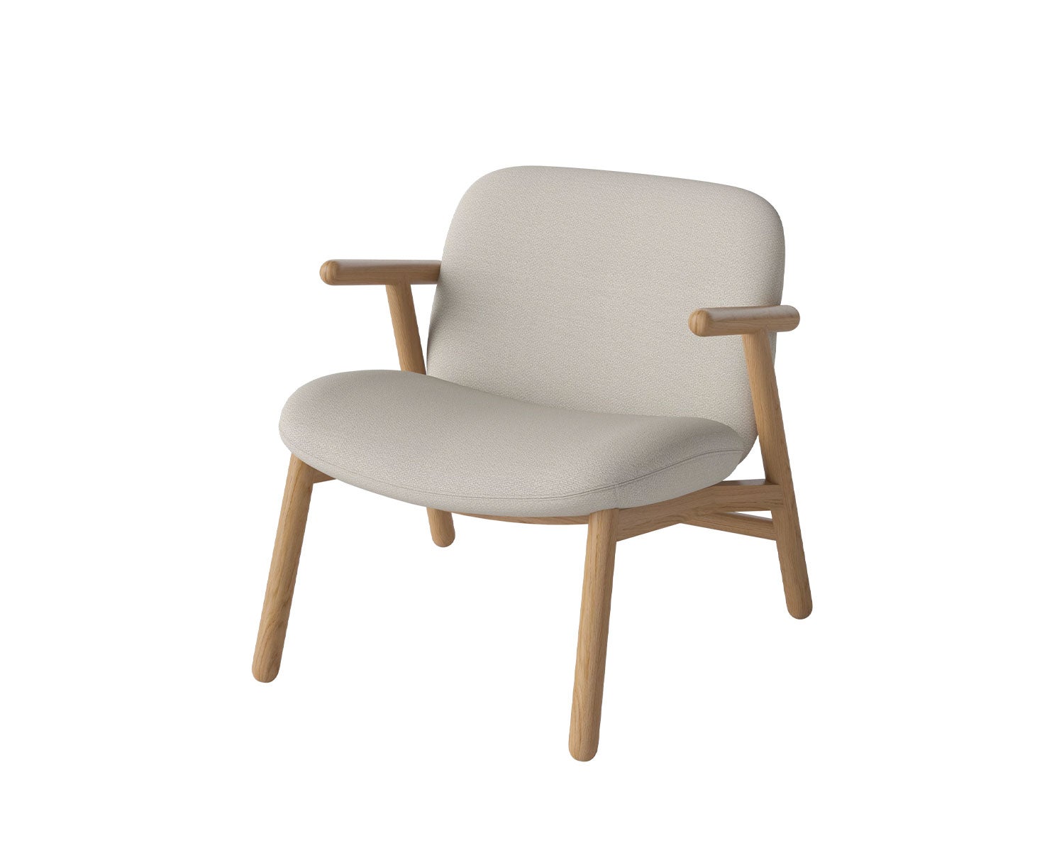 Bolia-Cosh-Arm-Chair-Low-Back-Ascot-Beige-Oiled-Oak