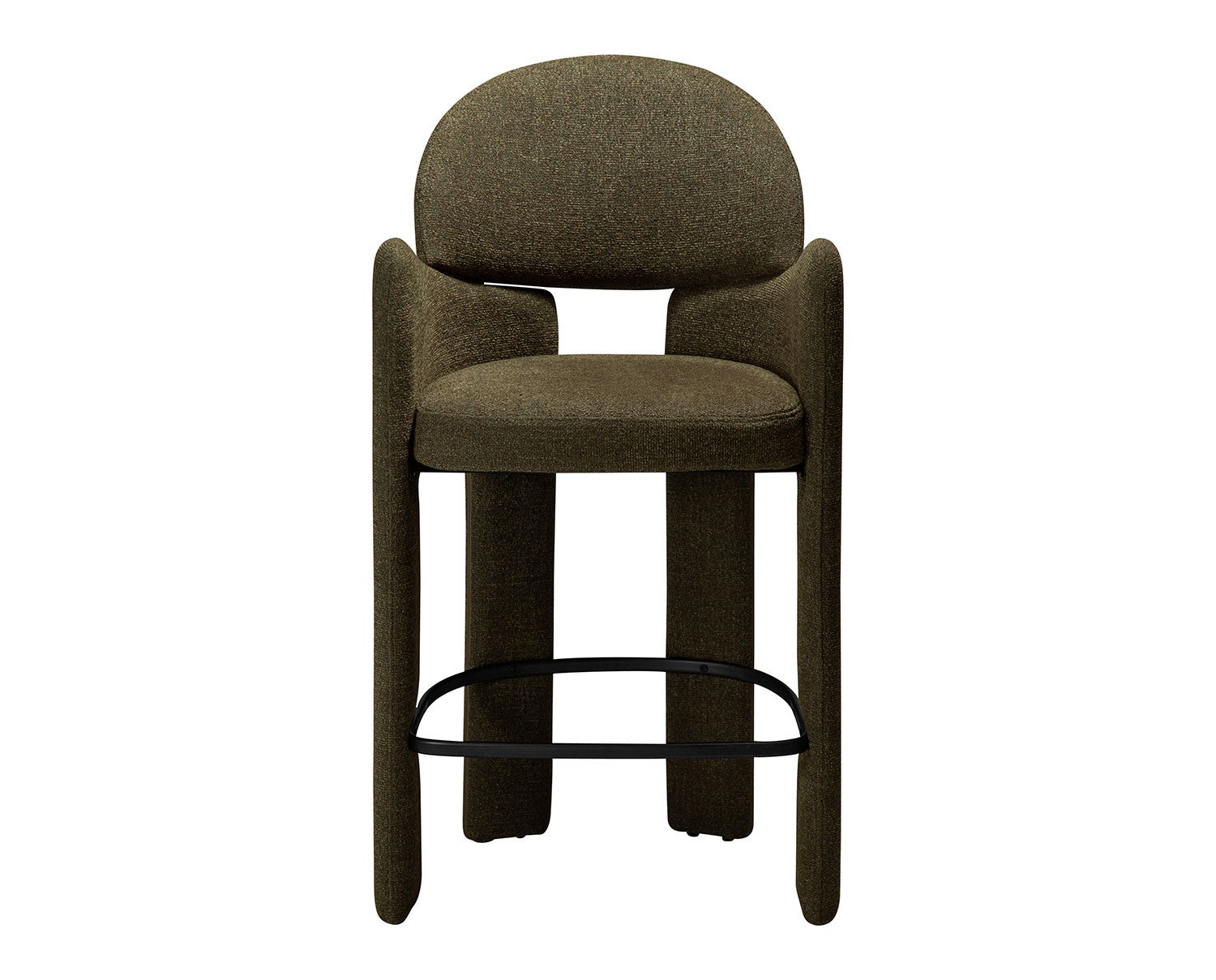 AOLE-COUNTER-STOOL-Dark-Olive-Bouclé-W-Black-Footrest-2