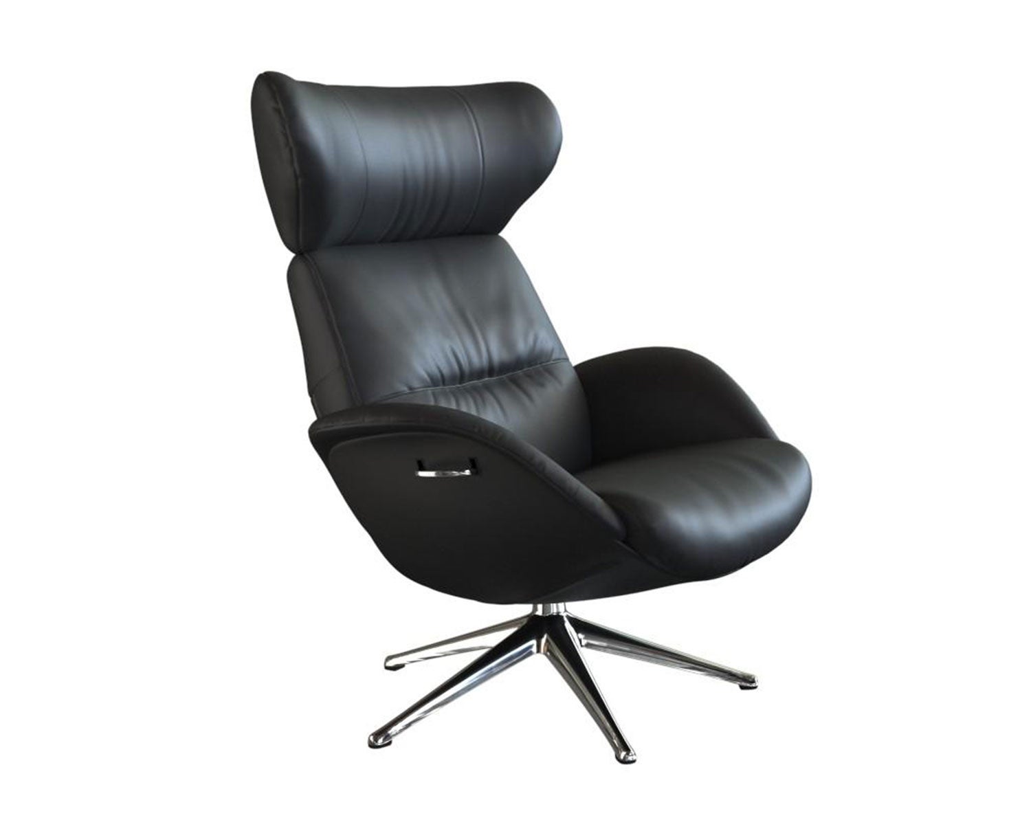 Flexlux-More-Relax-Chair-Savoy-Platin-Black-Chrome