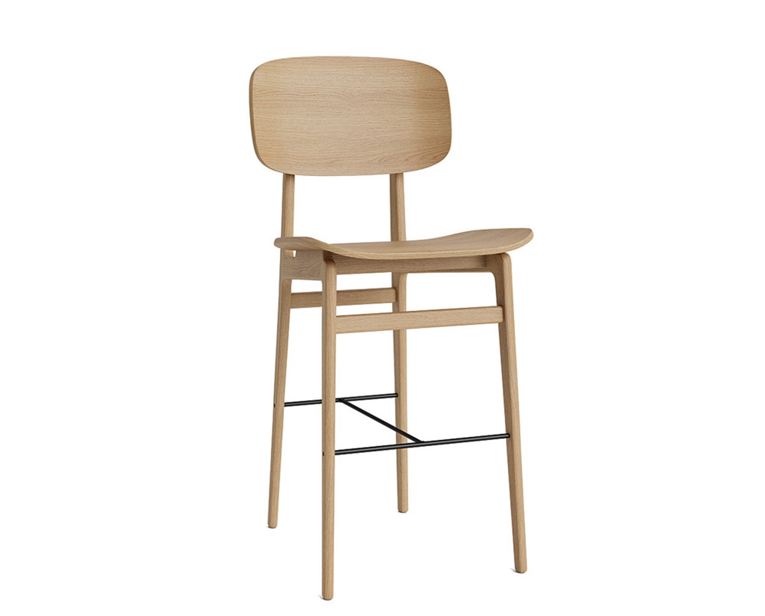 NORR11-NY11-Bar-Chair-Low-without-upholstery-Oak-Natural