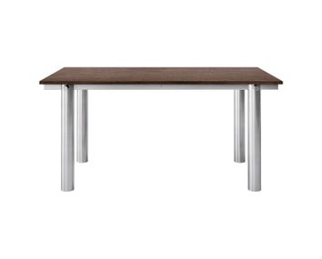 Ferm-Living-Atura-Matbord-160x90-Brushed-Steel-Dark-Stained-Oak-1