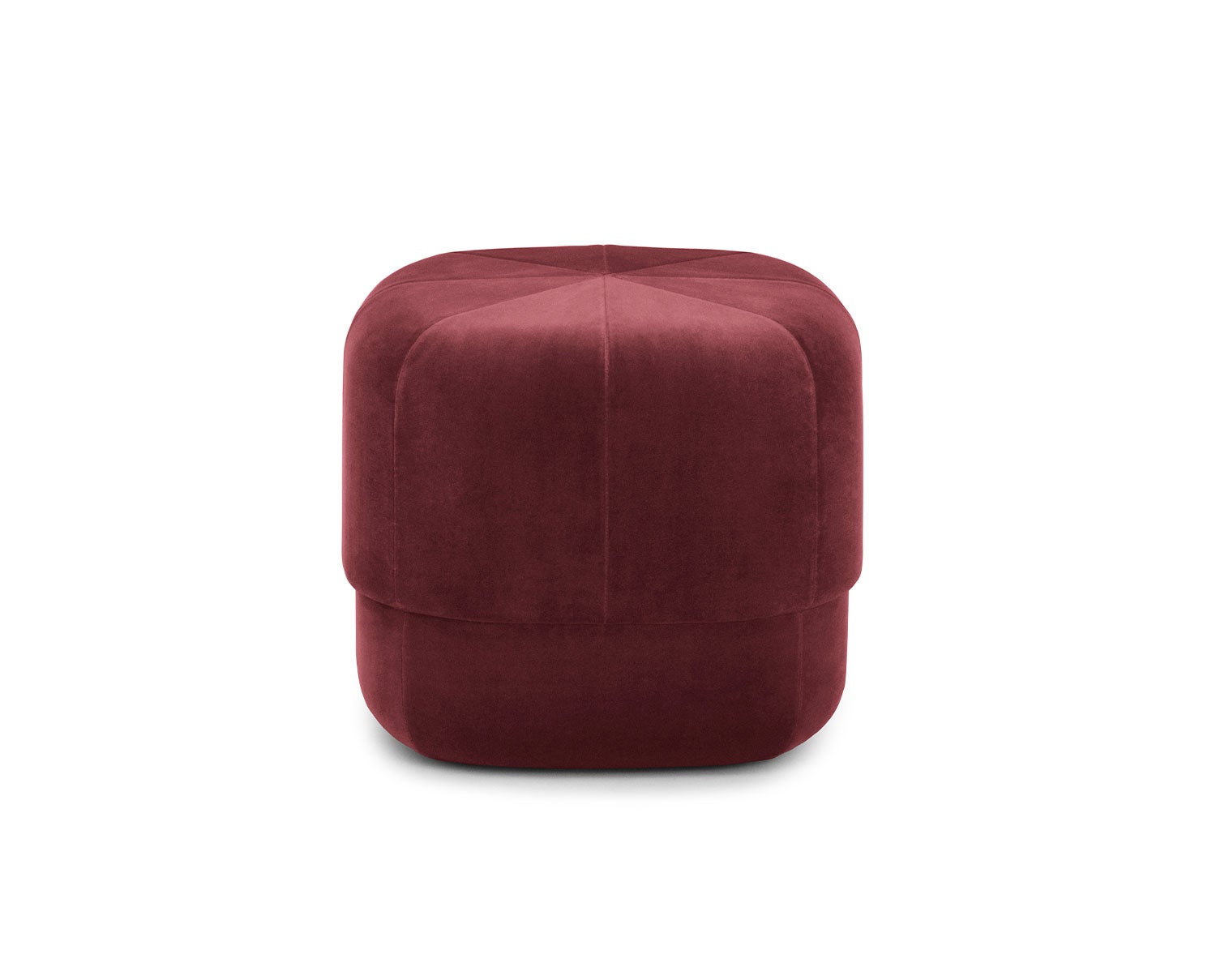 Circus-Pouf-Small-Dark-Red