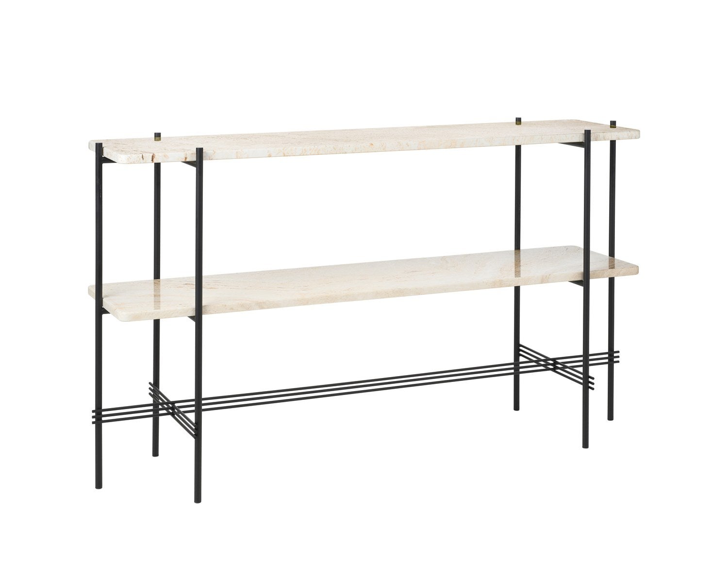 Gubi-TS-Console-2-hyllor-Svart-Vit-Travertin-10074033-h