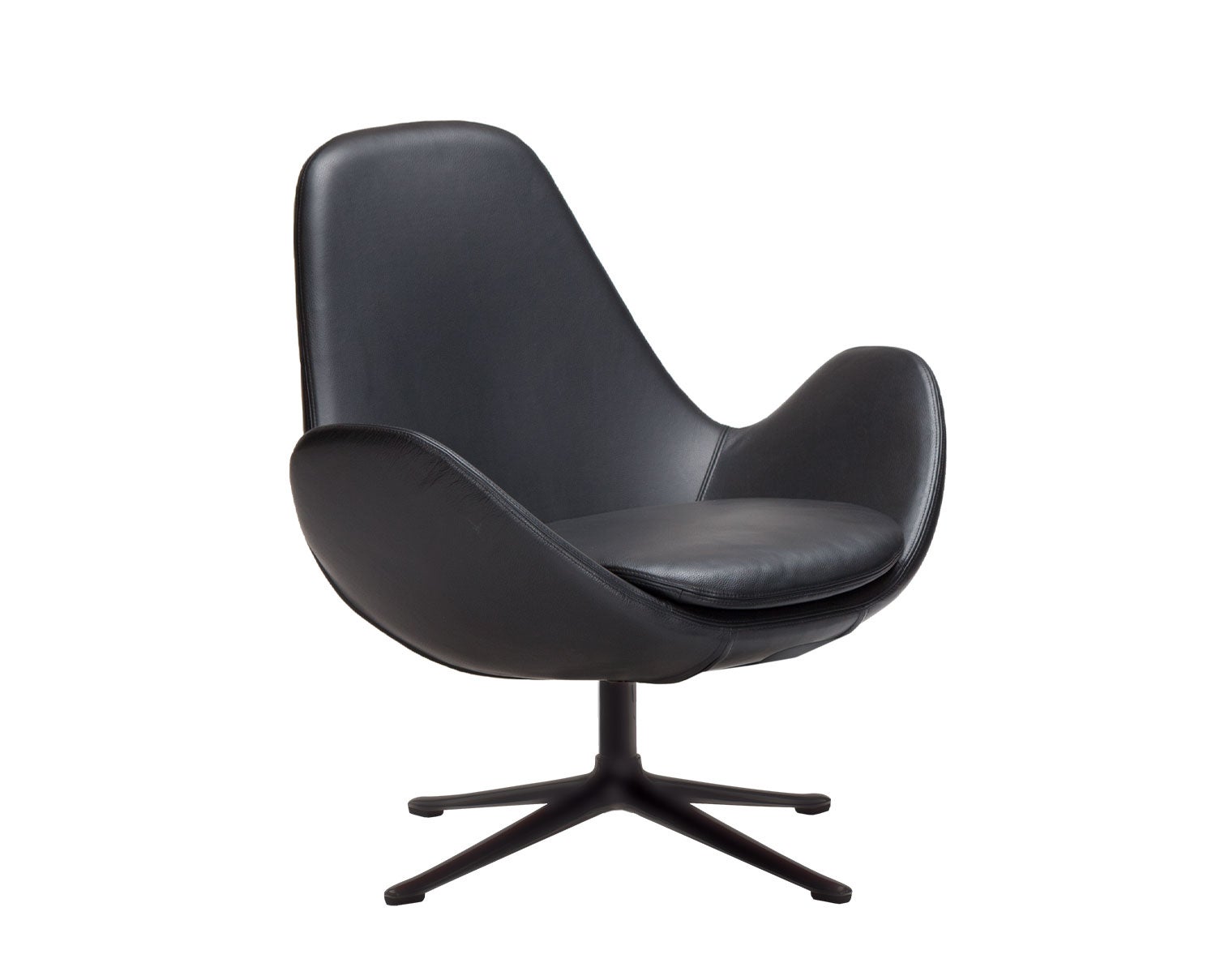 Flexlux-Ghost-Chair-Low-Black-Aluminium