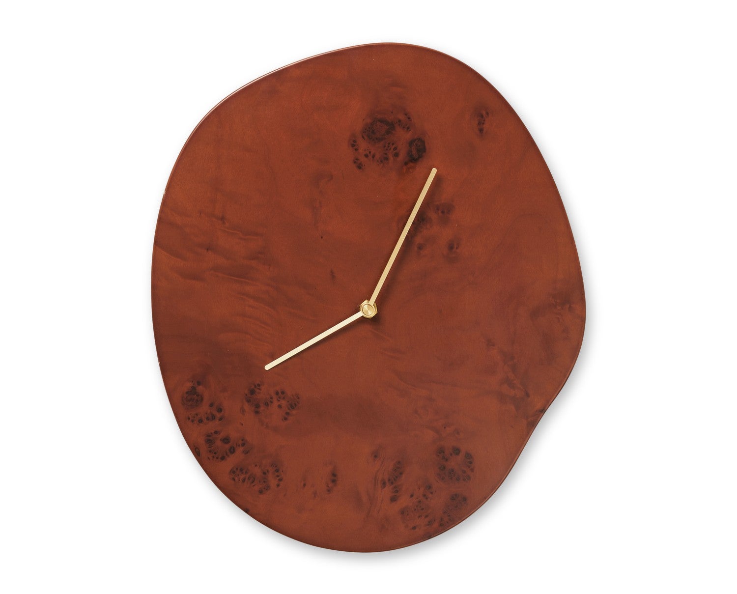 Ferm-Living-Melt-Wall-Clock-Dark-Stained-Burl-2413-1