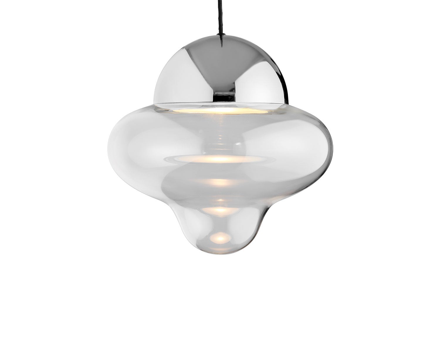 Nutty-XL-Clear-Glass-Chrome-Dome