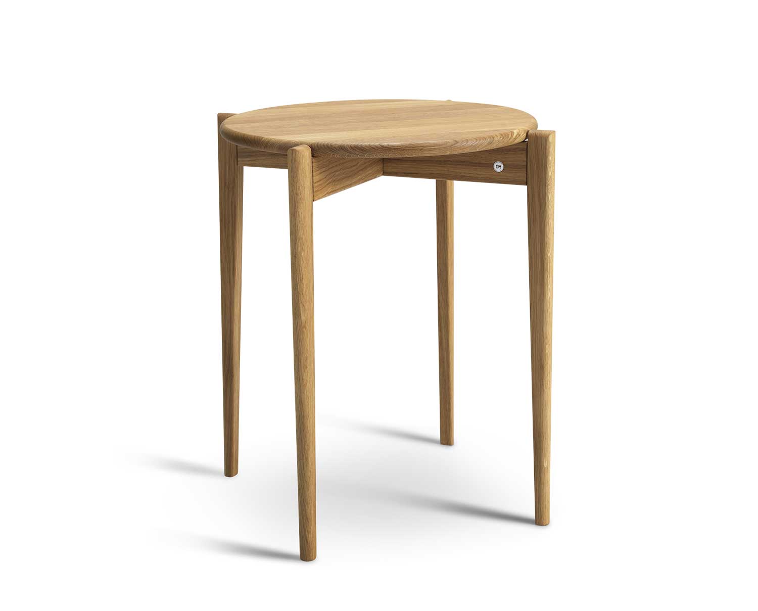 Oscarssons-Mobel-Tilia-Side-Table-D51-H55-Varnished-Oak