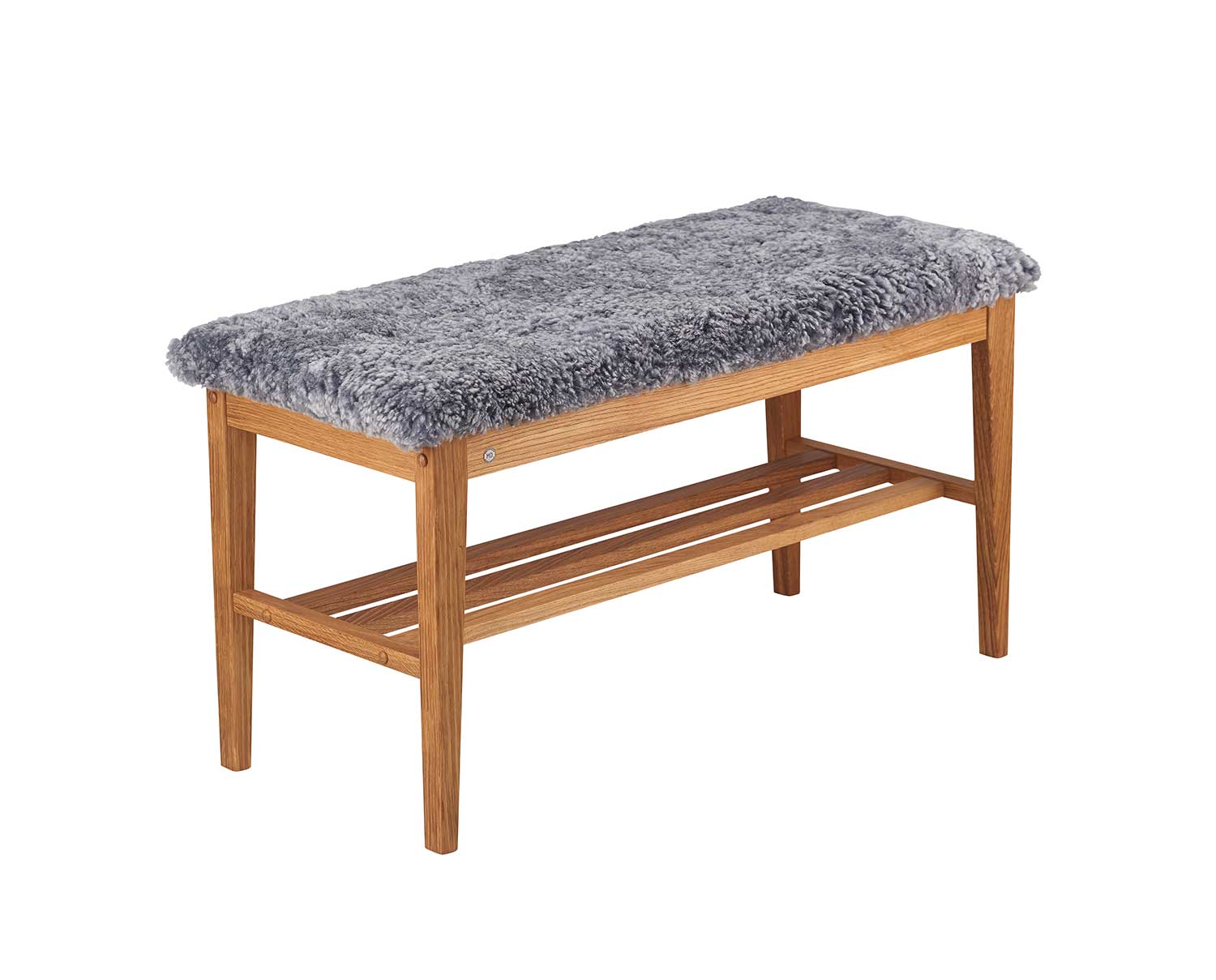 Oscarssons-Mobel-Nadja-Bench-90-Oiled-Oak-Light-Grey-Sheepskin