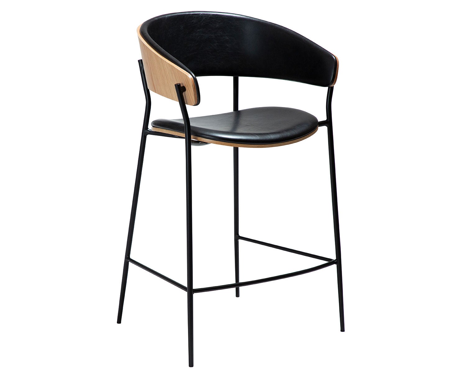 Dan-Form-Crib-Barstol-Svart-Ek