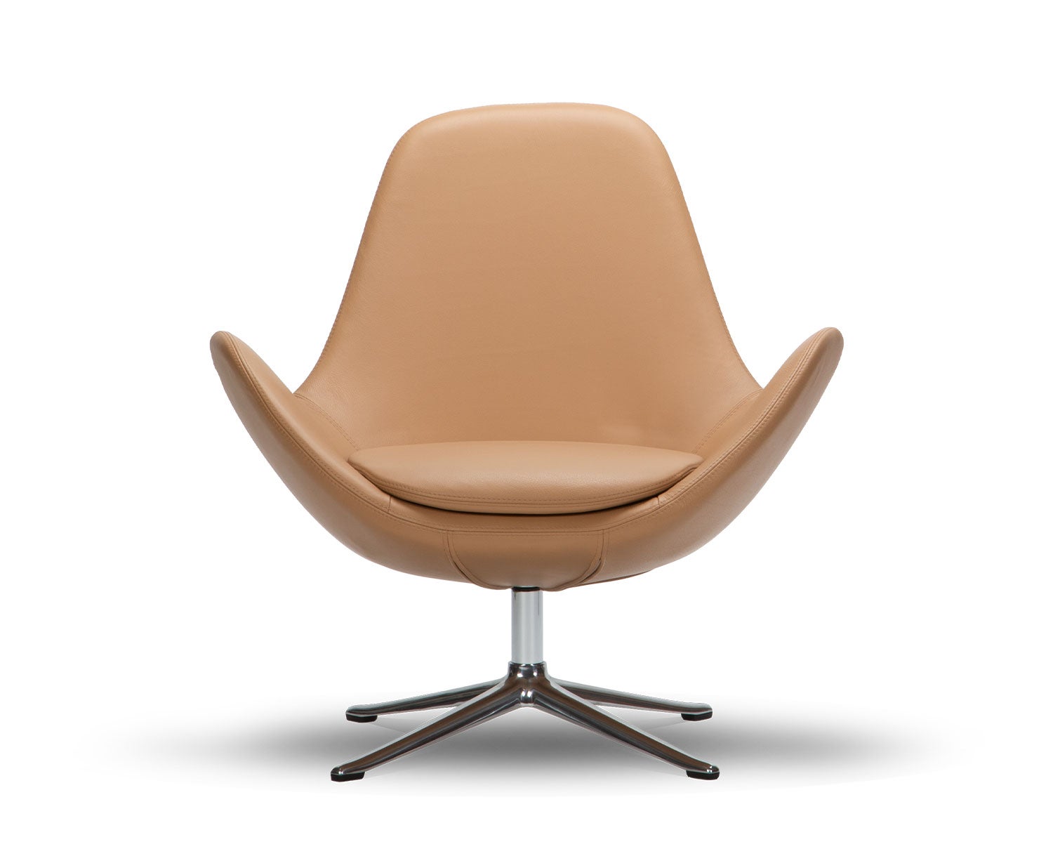 Flexlux-Ghost-Chair-Low-Savoy-Honey-Pecan-Aluminium