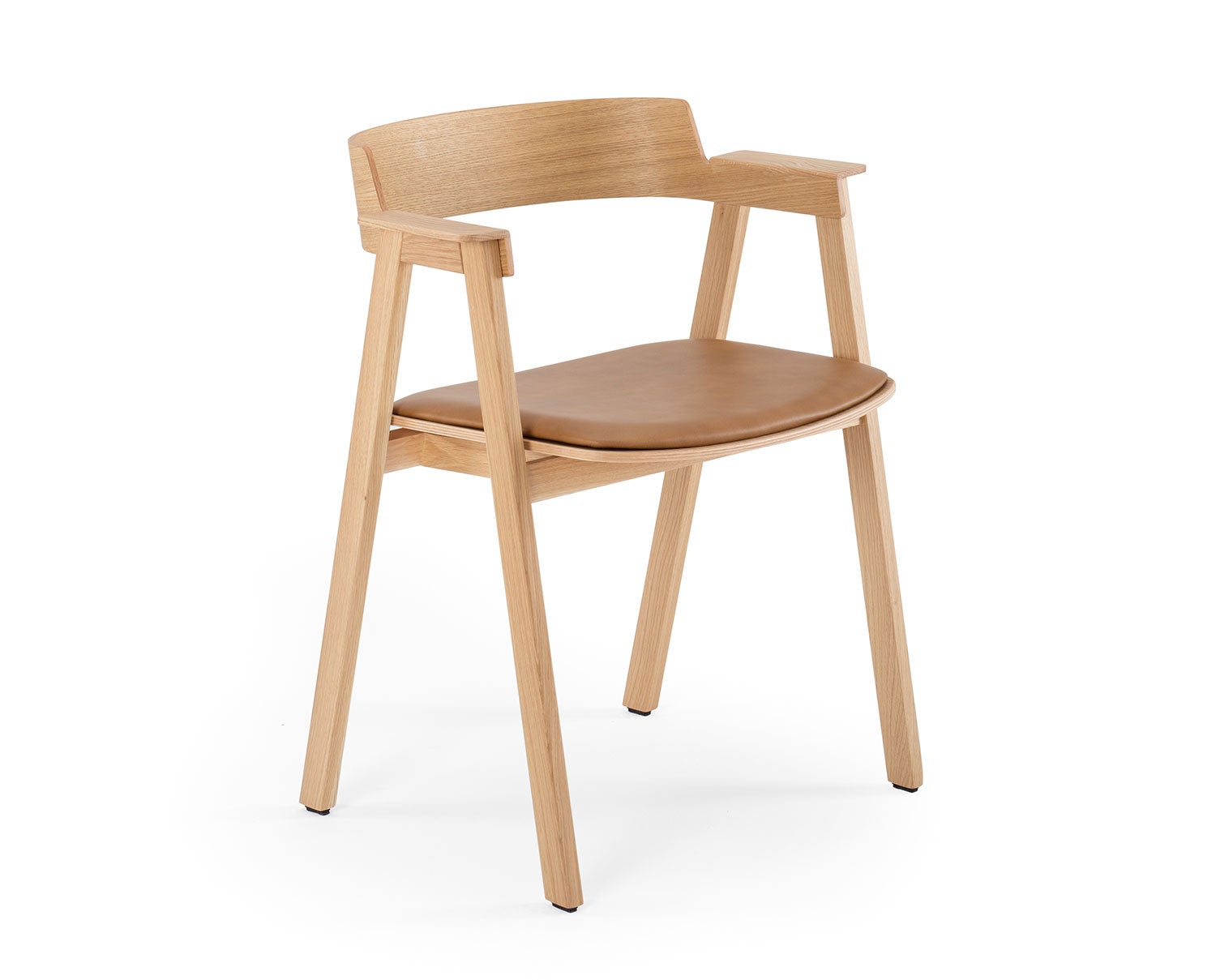 Gazzda-Flip-Chair-Lacquered-Oak-Natural-Dakar-Leather