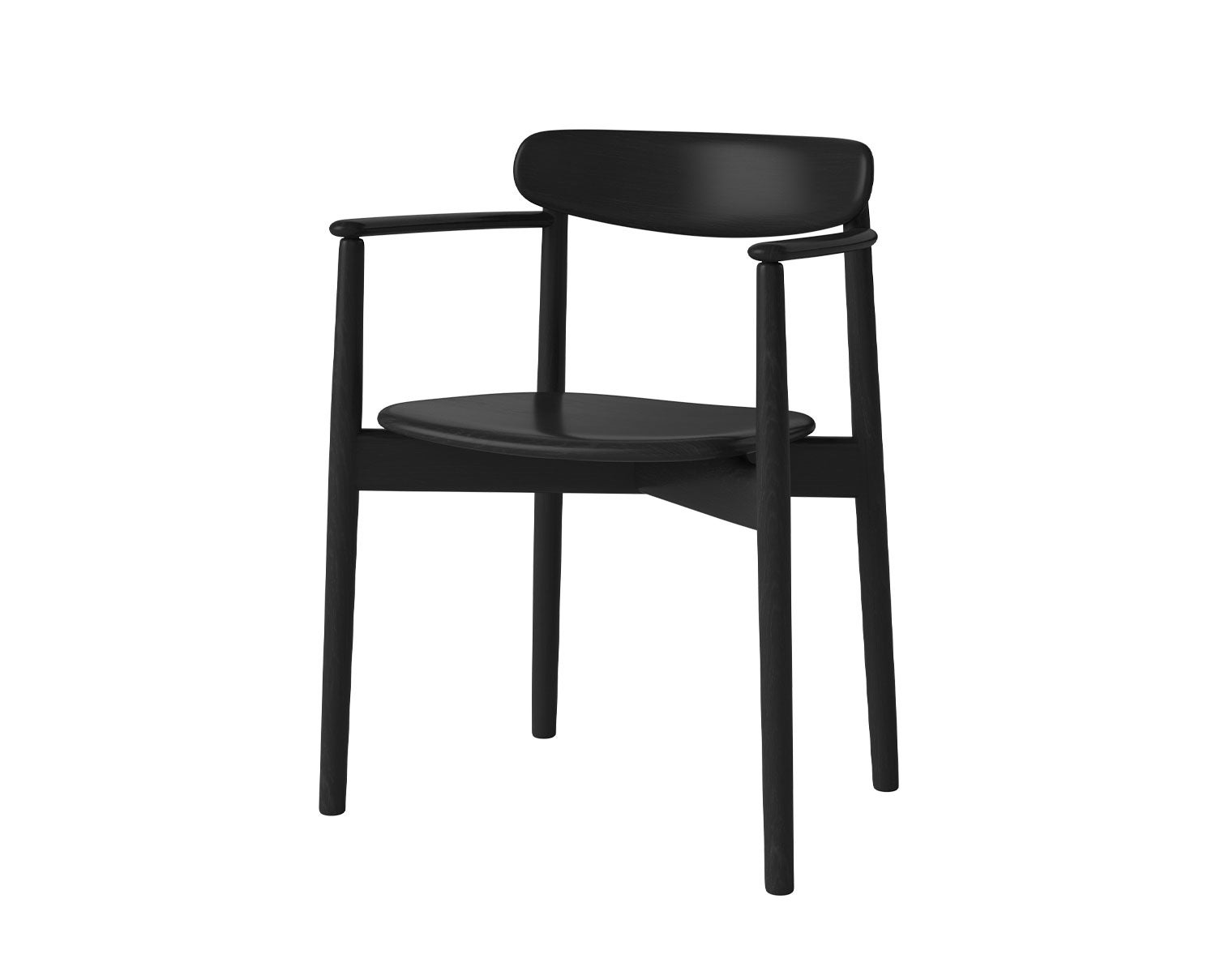 Bolia-Merge-Dining-Chair-Arm-Black-Lacquered-Oak