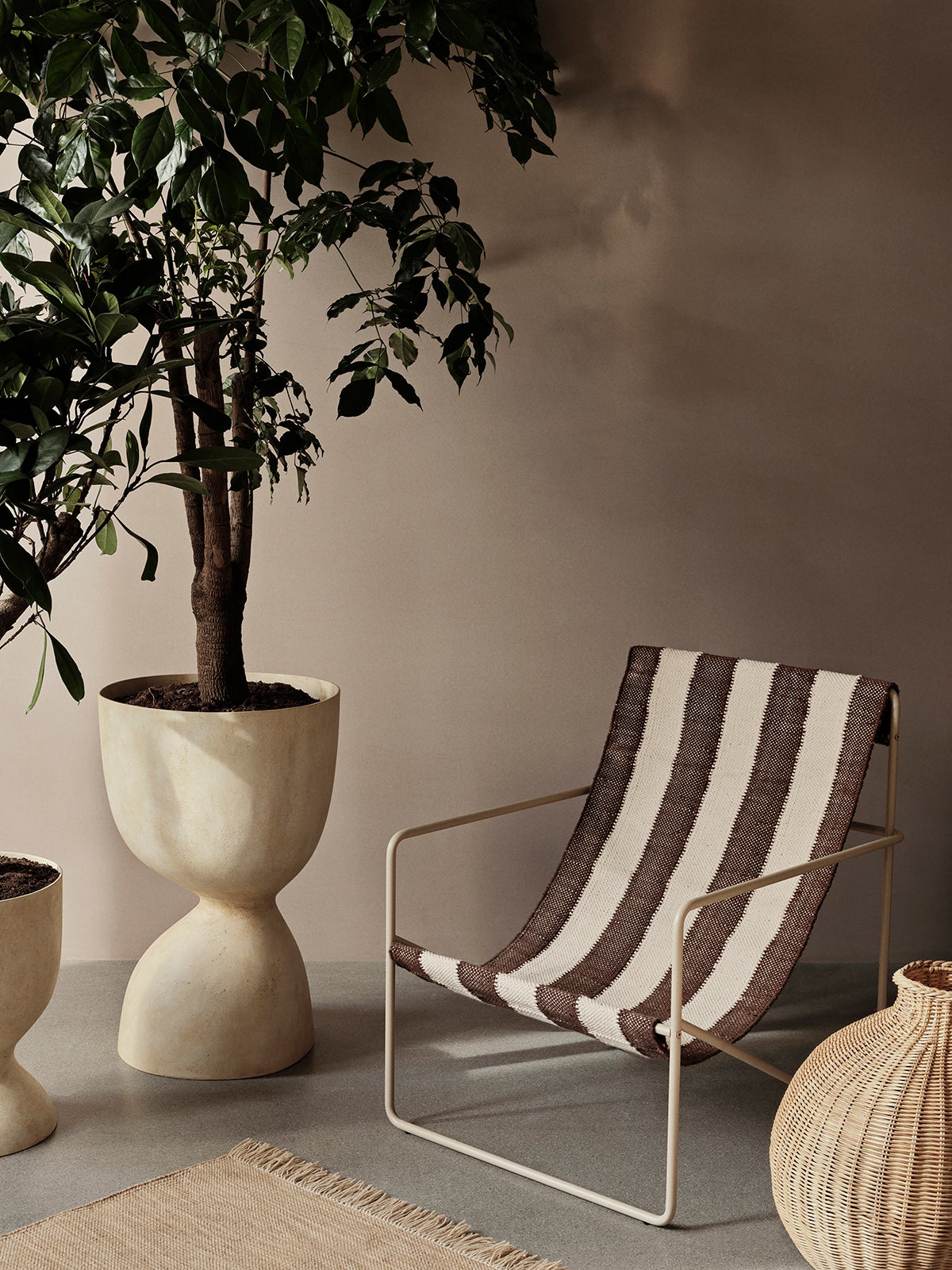 Ferm-Living-Desert-Lounge-Chair-Cashmere-Off-White-Chocolate-Lifestyle