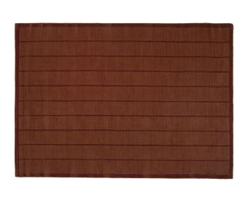 Linie-Design-Woven-Tatami-Rug-Rust