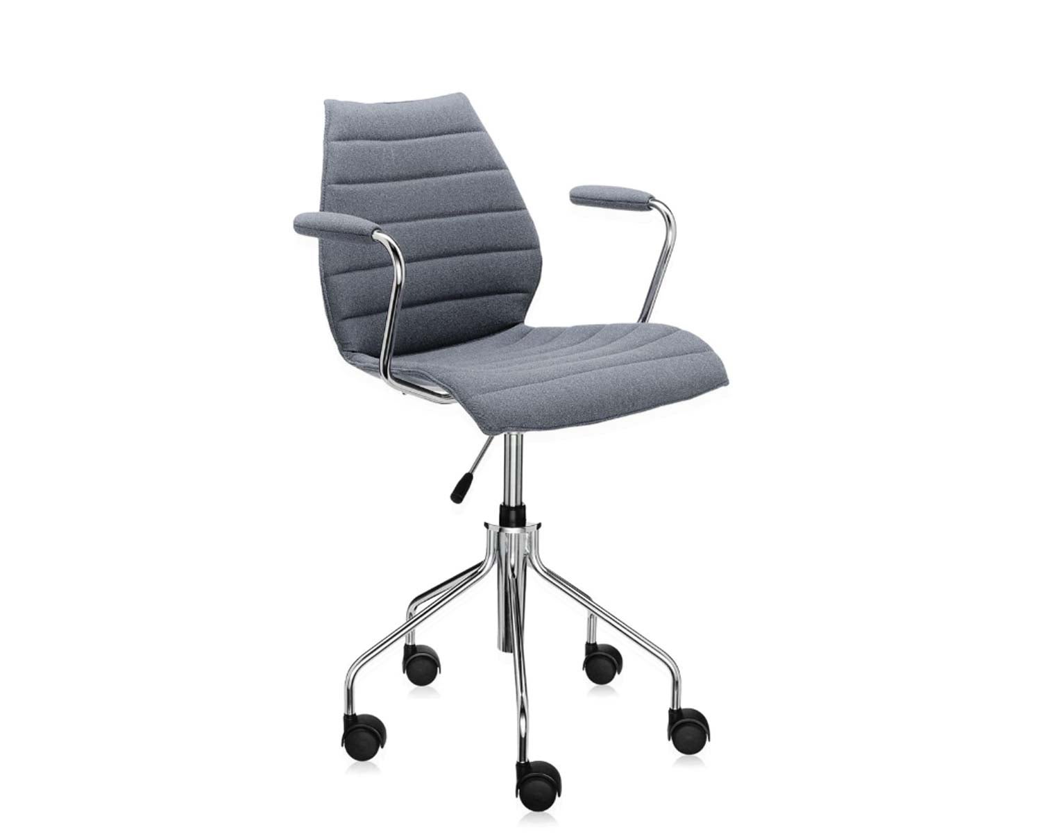 maui-swiwel-stol-trevira-CC-Grey-Kartell