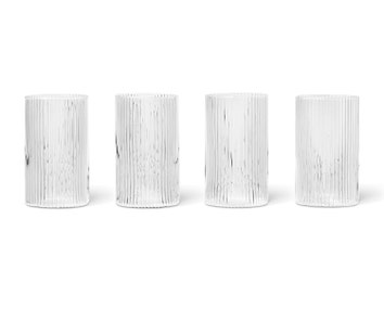 fermLIVING-Ripple-Verrines-Set-of-4-Clear-1104264040